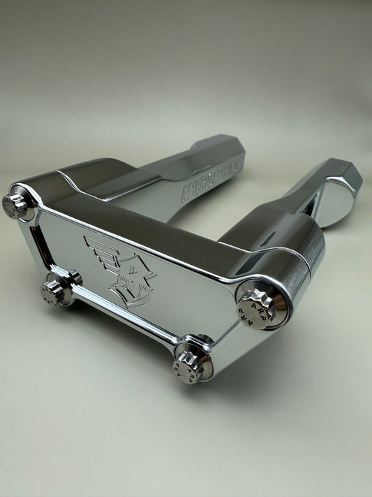 6.5" STRAIGHT RISER - CHROME